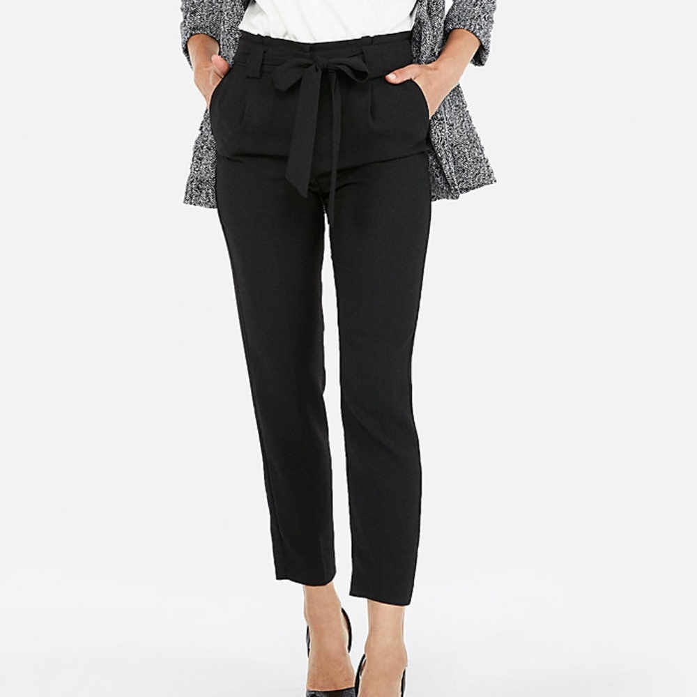 Express High Waisted Sash Tie Pants